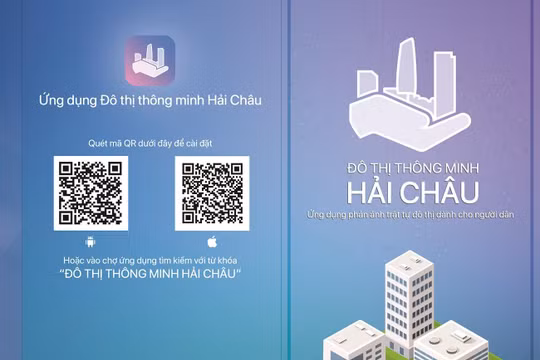 Ứng dụng "Đô thị thông minh Hải Châu" vừa được UBND quận Hải Châu đưa vào sử dụng