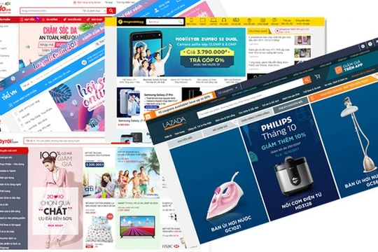 Một số trang thương mại điện tử tại Việt Nam