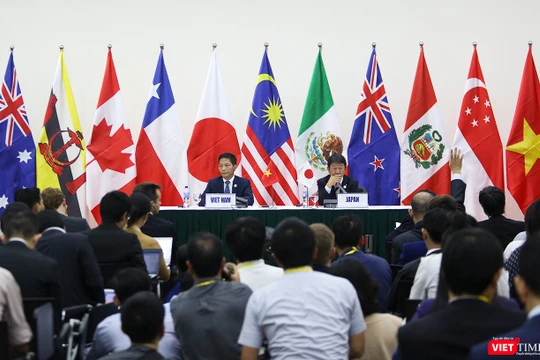 Bộ trưởng Bộ Công thương Việt Nam tại buổi ký kết Hiệp định Đối tác Toàn diện và Tiến bộ xuyên Thái Bình Dương với Nhật Bản trong khuôn khổ Tuần lễ cấp cao APEC 2017 diễn ra tại Đà Nẵng