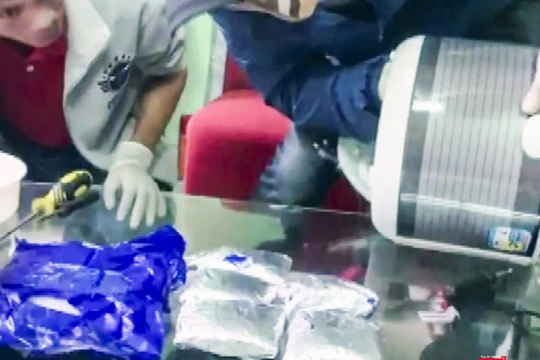 Tang vật 6kg ma túy được giấu bên trog nồi cơm điện bị phát hiện