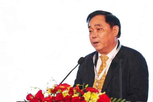 Ông Huỳnh Uy Dũng, Chủ tịch Tập đoàn Đại Nam phát biểu tại sự kiện "Tọa đàm mùa Xuân 2019" do TP Đà Nẵng tổ chức