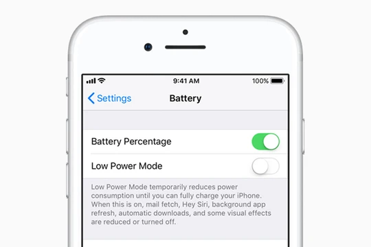 Trên phiên bản iOS 11.3, người dùng có thể quản lý tốt hơn dung lượng pin của iPhone. Nguồn: CNET