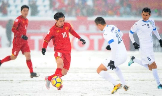 Tình hình thời tiết xấu đã hạn chế phần nào hiệu quả về lối chơi của U23 Việt Nam