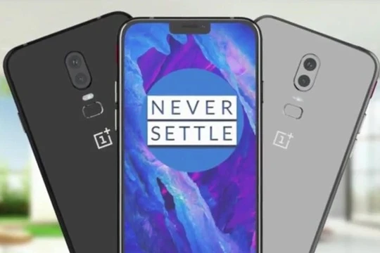 Hình ảnh dựng của OnePlus 6 (ảnh Gizmochina)