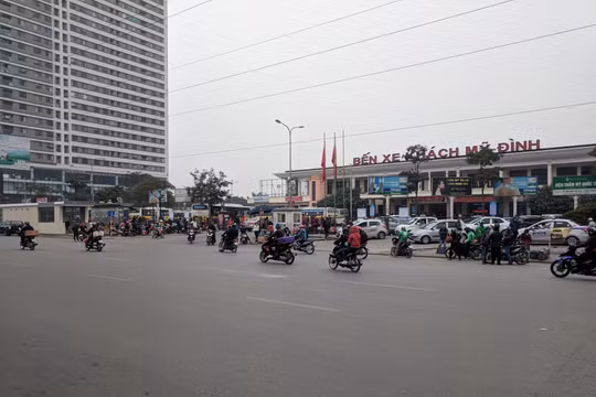 Trên đoạn đường Phạm Hùng không xảy ra tình trạng ùn tắc như cuối tuần trước