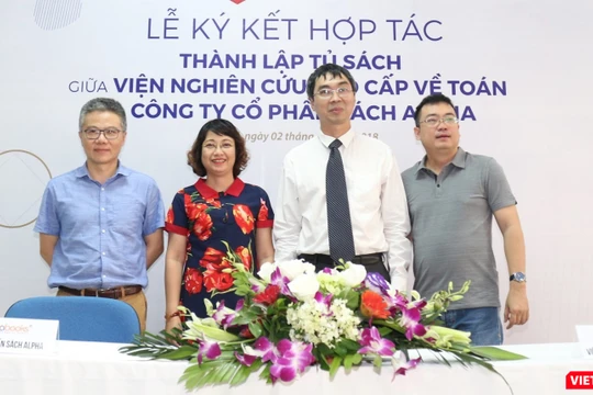 Viện Nghiên cứu Cao cấp về Toán (VIASM) và Công ty Cổ phần Sách Alpha (Alpha Books) ký kết thỏa thuận hợp tác thành lập tủ sách chung về ngành toán.