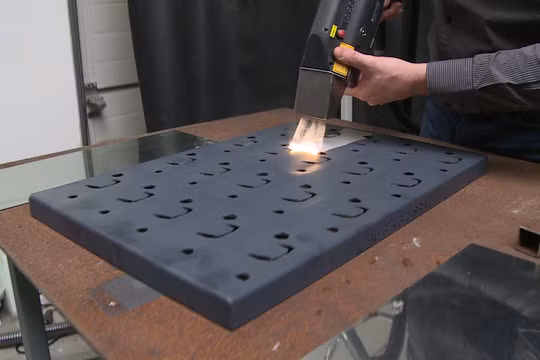 Cỗ máy làm sạch gỉ sét và bụi bẩn bằng laser dùng trong công nghiệp. Nguôn: Insider