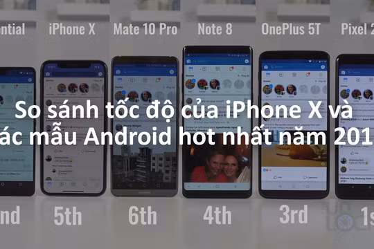 Được trang bị chip xử lý mạnh nhất nhưng iPhone X vẫn về sau trong cuộc đua tốc độ. Nguồn: TheUnlockr