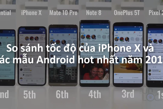 Được trang bị chip xử lý mạnh nhất nhưng iPhone X vẫn về sau trong cuộc đua tốc độ. Nguồn: TheUnlockr