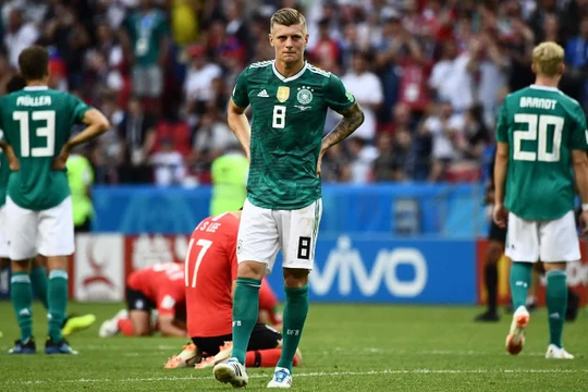 Toni Kroos là một trong những cầu thủ hiếm hoi giữ được phong độ tạm ổn tại World Cup 2018. Ảnh: Telegraph