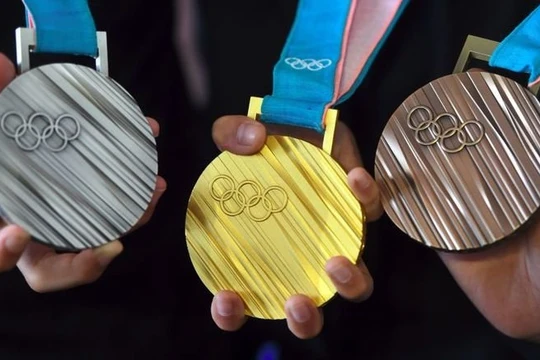 Từng chi tiết trên tấm huy chương trong Olympic Pyeongchang được thiết kế vô cùng tinh xảo. Nguồn: Unsorted