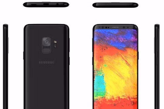 Hình ảnh dựng của Galaxy S9 để khắc phục nhược điểm thiết kết của Galaxy S8 được tạp chí Forbes và công ty Ghostek đưa ra hồi tháng 12/2017. Nguồn: Forbes