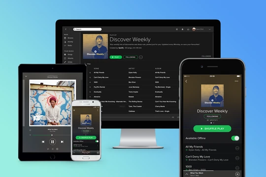 Spotify cung cấp ứng dụng cho nền tảng Windows, Android và iOS