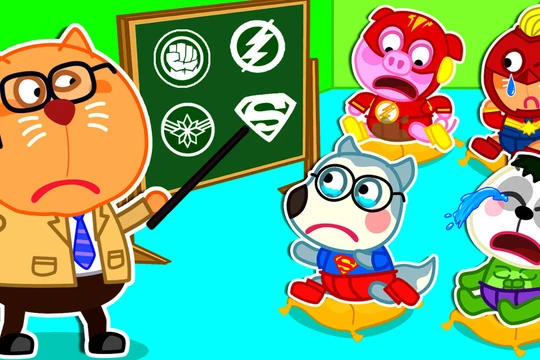 Hình ảnh bộ nhân vật Wolfoo do Sconnect sở hữu bản quyền.