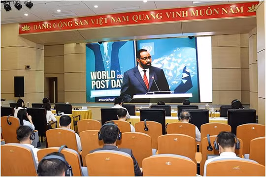 Lễ kỷ niệm Ngày Bưu chính thế giới được truyền hình trực tiếp.