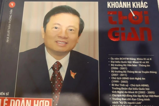 Bìa 1 cuốn sách ảnh "Khoảnh khắc thời gian"