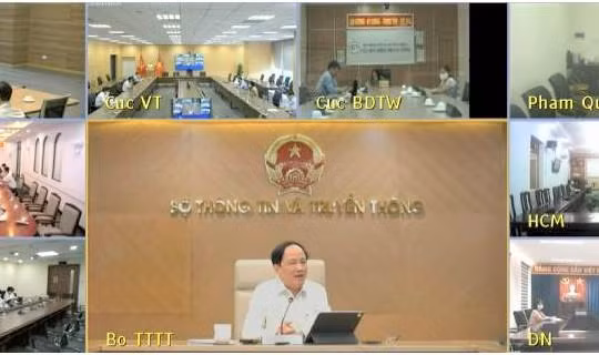 Thứ trưởng Phạm Anh Tuấn phát biểu tại cuộc họp. Ảnh Mic