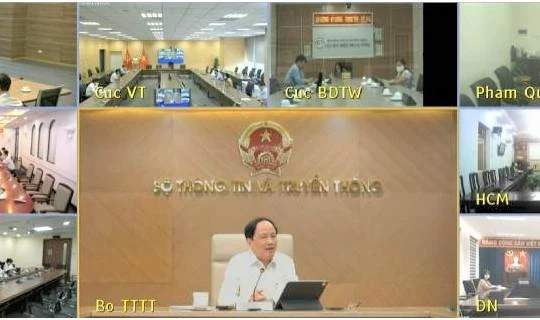 Thứ trưởng Phạm Anh Tuấn phát biểu tại cuộc họp. Ảnh Mic