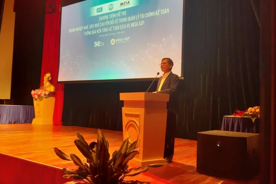 PGS.TS Đặng Văn Thanh phát biểu khai mạc Hội thảo. Ảnh AT