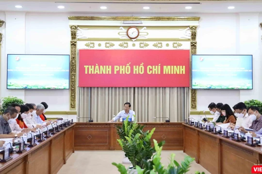 Toàn cảnh hội nghị chiều 26/4/2022. Ảnh- Linh Nhi