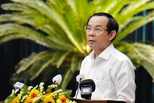 Bí thư Thành ủy TPHCM Nguyễn Văn Nên. Ảnh: M.Q (Báo Lao động) 