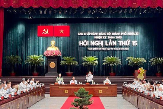 Toàn cảnh hội nghị lần thứ 15. Ảnh- Người lao động