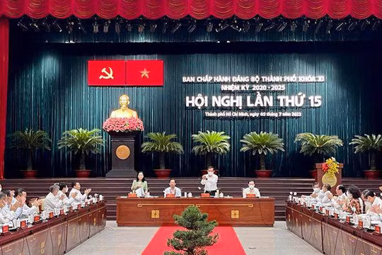 Toàn cảnh hội nghị lần thứ 15. Ảnh- Người lao động