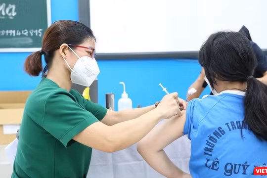 Chiến dịch tiêm vaccine COVID-19 cho trẻ em dưới 12 tuổi vẫn đang tiếp tục. Ảnh: HCDC 