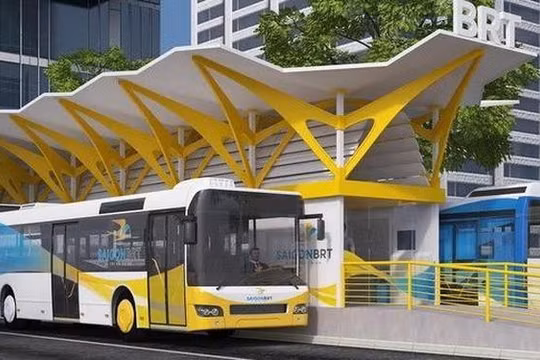 Phối cảnh mô hình tuyến xe buýt BRT số 1 tại TP.HCM