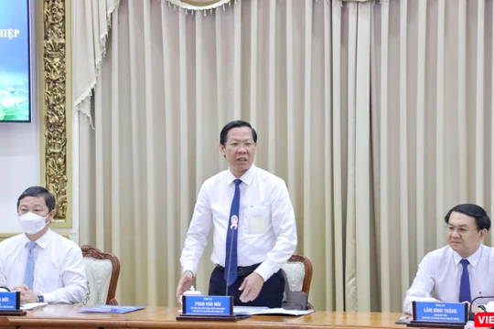 Chủ tịch UBND TP.HCM Phan Văn Mãi nhấn mạnh về nhiệm vụ trọng tâm xây dựng xây dựng TP.HCM trở thành “Thành phố Digital”