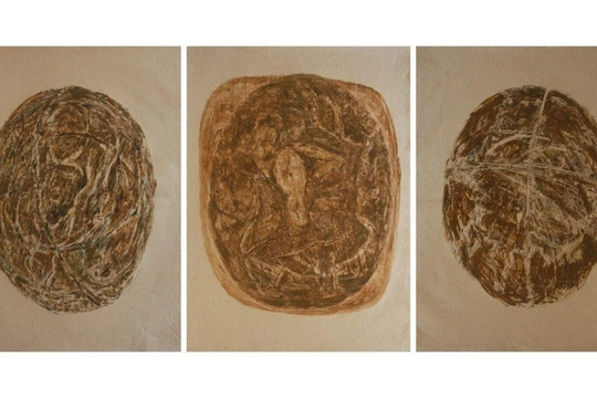 Tác phẩm của họa sĩ Phạm Hùng Anh trưng bày tại triển lãm - Biến thể 6 - Năm sáng tác 2020