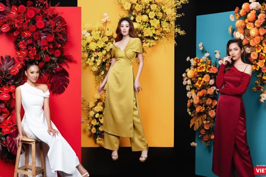 Hoa hậu Khánh Vân cùng Á hậu Kim Duyên và Hoàng My khoe nhan sắc rạng rỡ, thần thái 