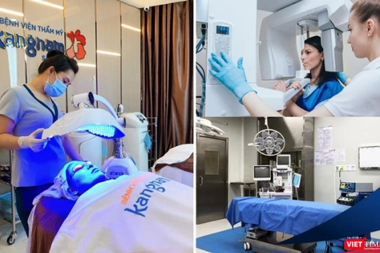 Những thiết bị hiện đại tại Bệnh viện Thẩm mỹ Kangnam Sài gòn được đăng tải quảng bá trên website của cơ sở này