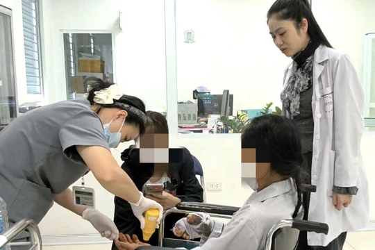 Cho chó Becgie nặng 30kg ăn, nữ chủ bị cắn nát 2 bàn tay phải phẫu thuật khẩn