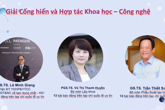 Giải thưởng Đặng Văn Ngữ 2025: Tôn vinh tri thức, nuôi dưỡng khát vọng khoa học