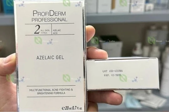 Cục Quản lý Dược yêu cầu thu hồi mỹ phẩm Profiderm Azelaic Gel