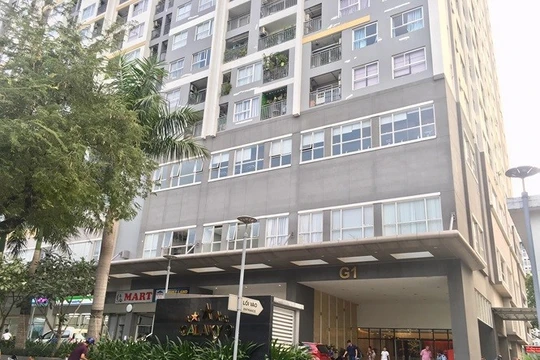 Chung cư nơi xảy ra vụ bé gái bị dâm ô trong thang máy.