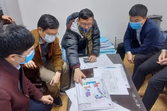 Chuẩn bị cho xây dựng bệnh viện dã chiến số 3 ở Hải Dương (ảnh: BYT) 