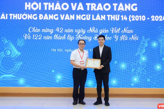 Trao Giải thưởng Đặng Văn Ngữ cho các nhà khoa học xuất sắc có công bố quốc tế