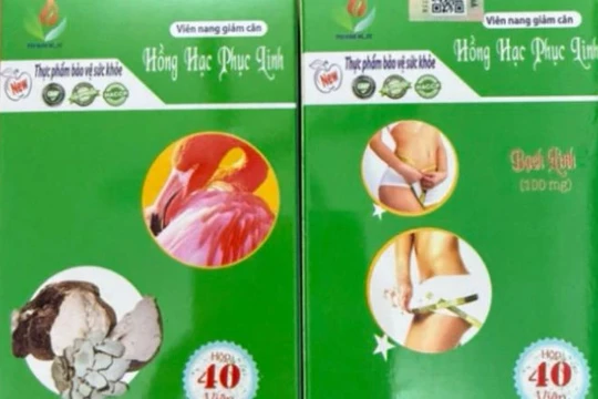Sản phẩm giảm cân Hồng Hạc Phục Linh chứa chất cấm 
