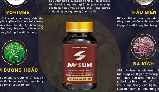 Sản phẩm Mr Sun quảng cáo trên website có nội dung vi phạm pháp luật, lừa dối người tiêu dùng