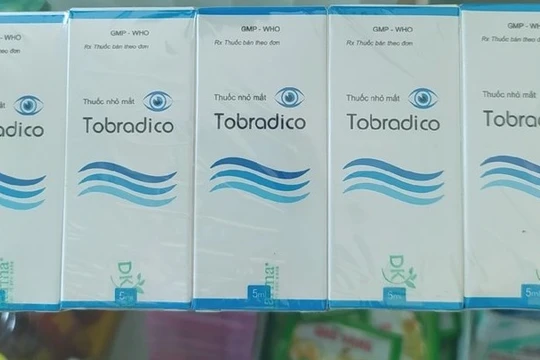 Thu hồi lô thuốc nhỏ mắt Tobradico do vi phạm chất lượng