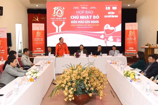 Họp báo về ngày hội hiến máu tình nguyện "Chủ nhật Đỏ"