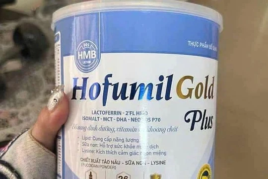 Bệnh viện 108 thu hồi sữa Hofumil Gold Plus của công ty sản xuất sữa giả 