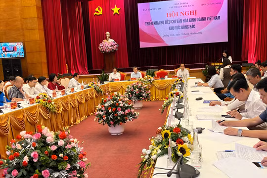 Hội nghị triển khai Bộ tiêu chí văn hóa kinh doanh Việt Nam các tỉnh khu vực Đông Bắc.