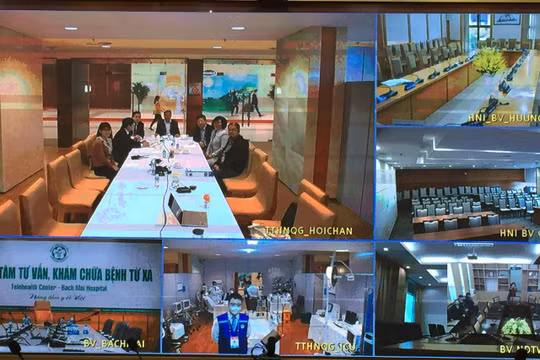 Các điểm cầu y tế đều được kết nối với hệ thống Teleheath 24/24