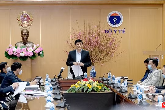 Bộ trưởng Bộ Y tế Nguyễn Thanh Long chủ trì cuộc họp