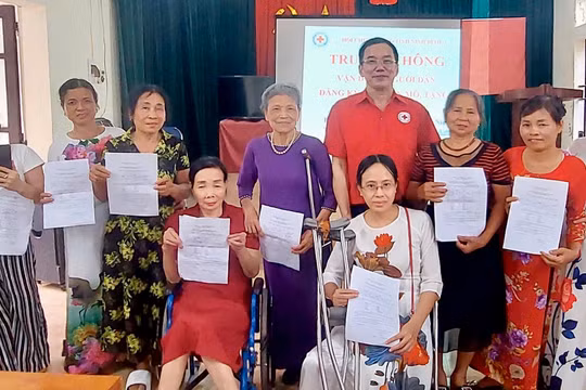 50 người khuyết tật Ninh Bình đăng ký hiến mô, tạng