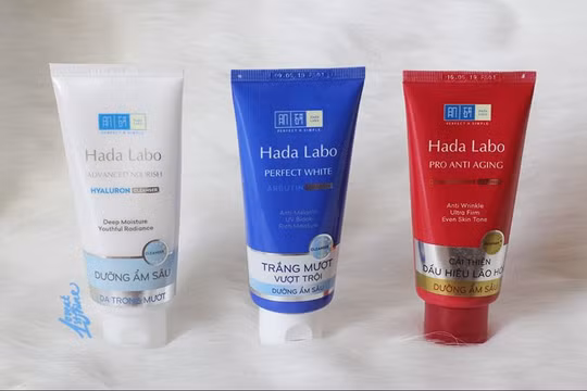 Các sản phẩm sữa rửa mặt của Hada Labo do Công ty TNHH Rohto-Mentholatum (Việt Nam) sản xuất.