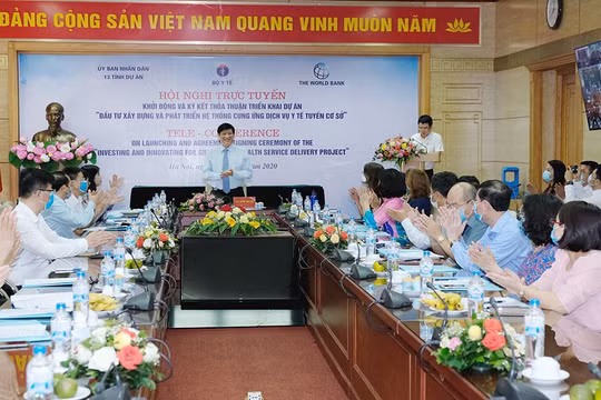 Bộ Y tế khởi động dự án “Đầu tư xây dựng và phát triển hệ thống cung cấp dịch vụ y tế tuyến cơ sở” với tổng vốn 126,25 triệu USD (ảnh: Trần Minh)